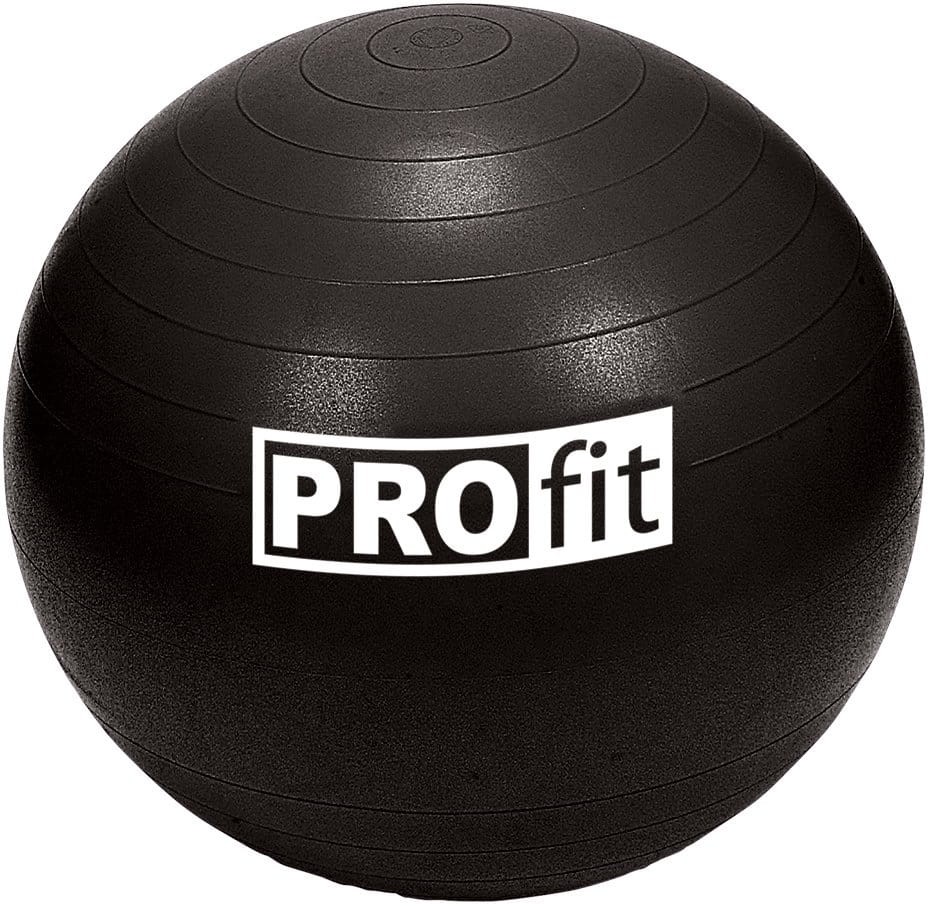 PIŁKA GIMNASTYCZNA PROFIT czarna_POMPKA-5612