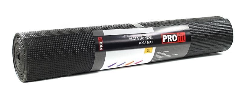 Mata do yogi profit slim 173x61x05cm - czarna-2603