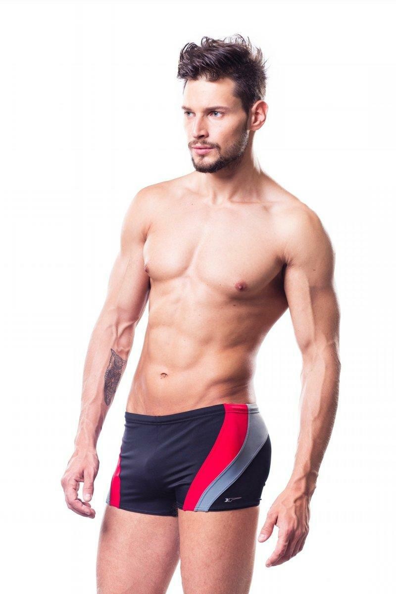 Kąpielówki basenowe dla mężczyzn SHEPA 408 czarne