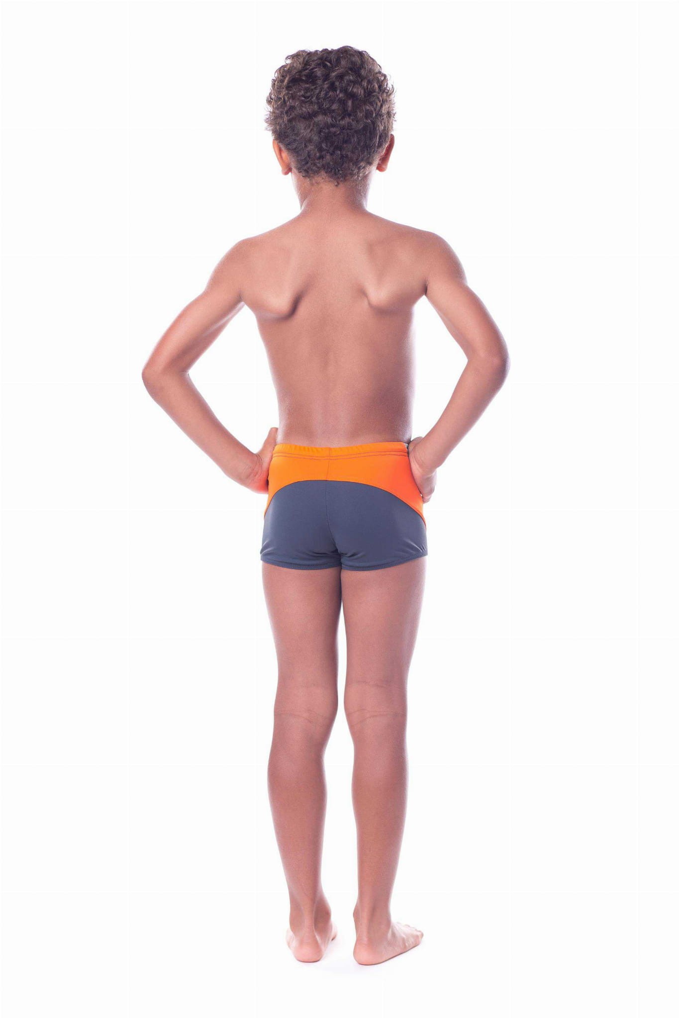 Kąpielówki basenowe dla chłopca SHEPA 034 grafitowe