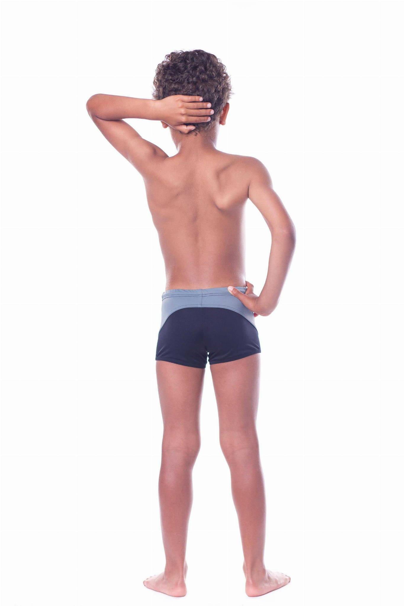 Kąpielówki basenowe dla chłopca SHEPA 034 czarne