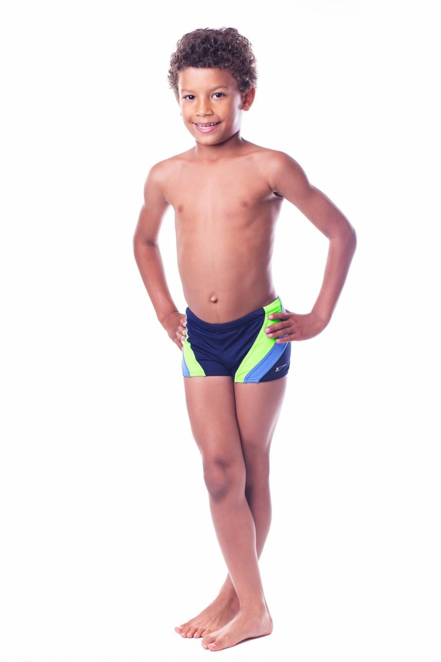 Kąpielówki basenowe dla chłopca SHEPA 034 granatowe