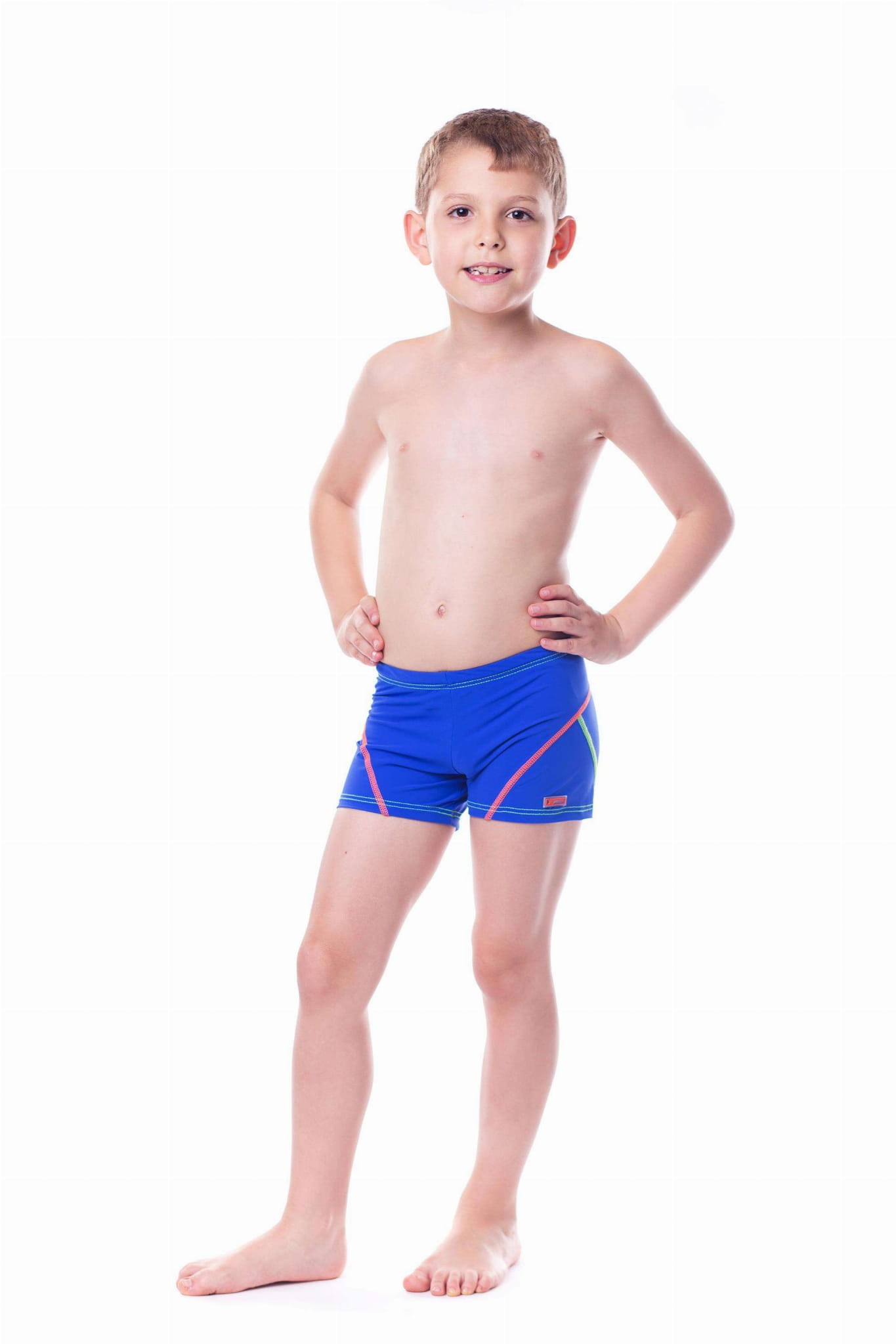 Kąpielówki basenowe dla chłopca SHEPA 051 chabrowe