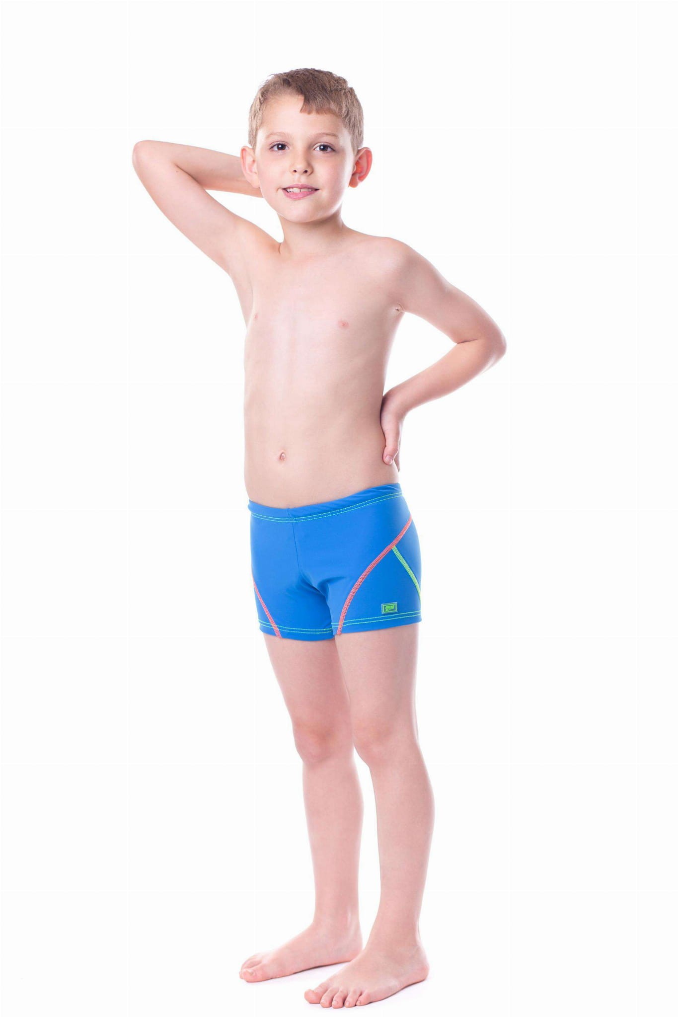 Kąpielówki basenowe dla chłopca SHEPA 051 niebieskie