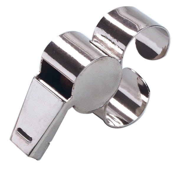 Referee Whistle with Metal Finger Grip-4738