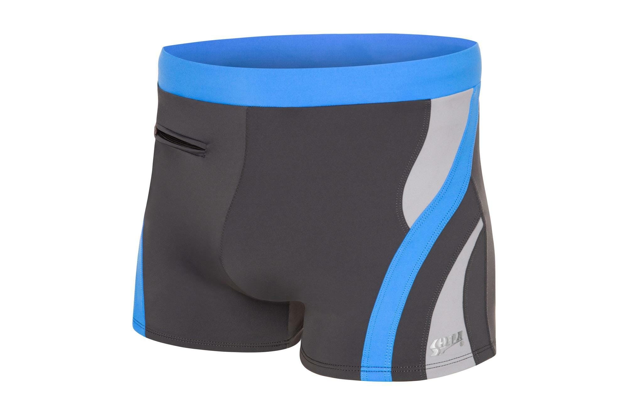 Kąpielówki basenowe dla mężczyzn SHEPA 408 grafitowe