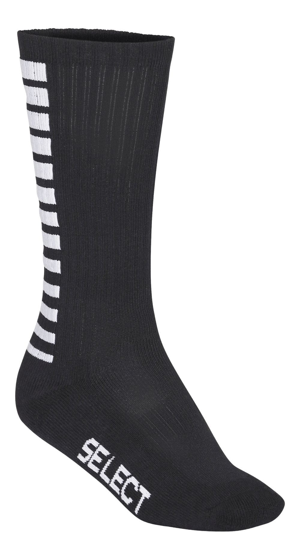 Skarpety piłkarskie treningowe SELECT Striped czarne długie
