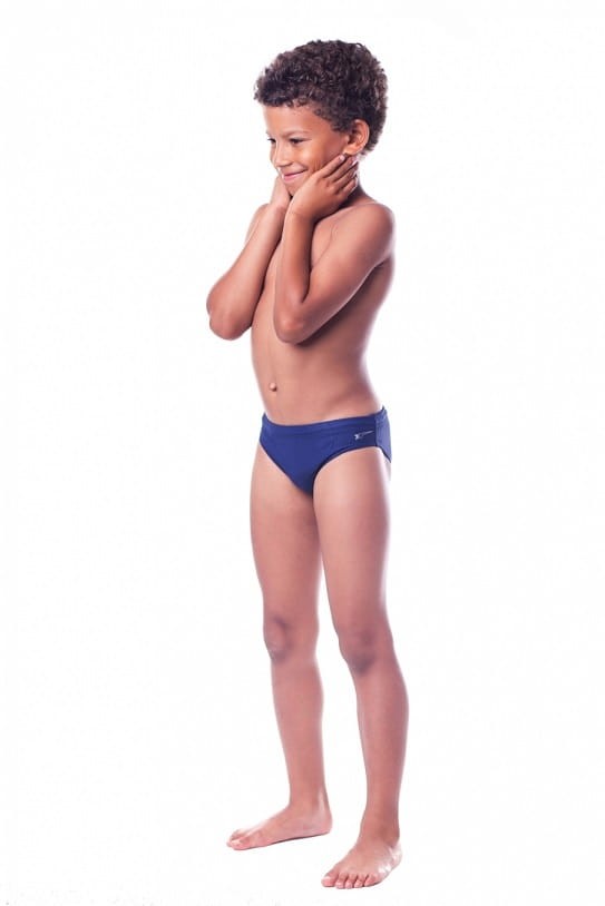 Kąpielówki basenowe dla chłopca SHEPA 011 granatowe