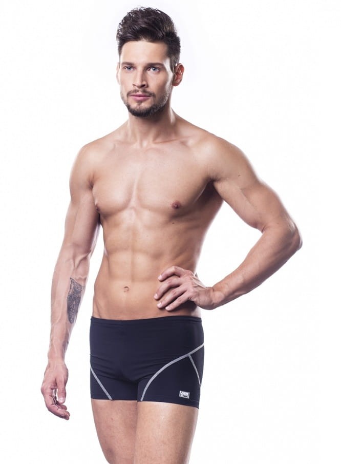 Kąpielówki basenowe dla mężczyzn SHEPA 051 czarne